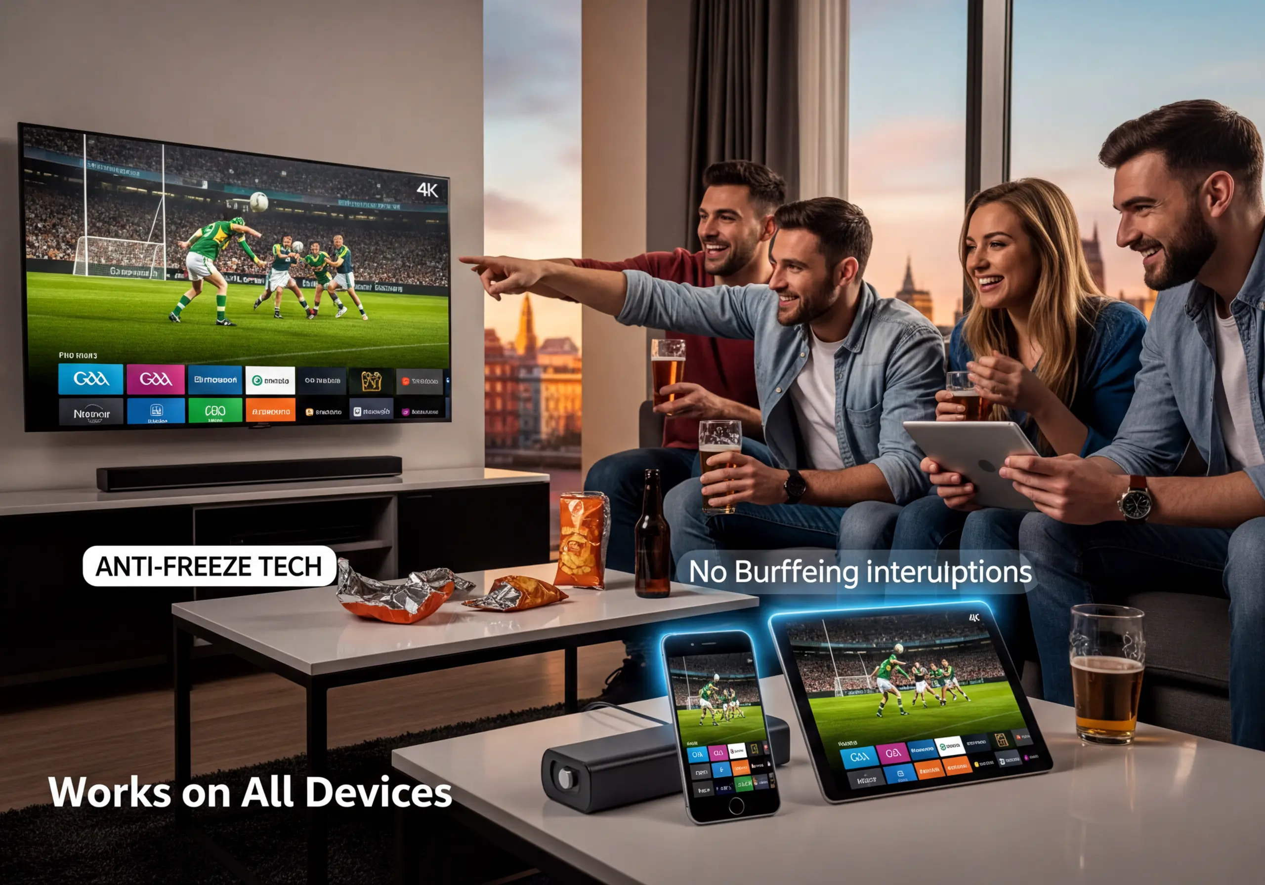 IPTV Belgique match day viewing with no buffering for Pro League and live sports across multiple devices