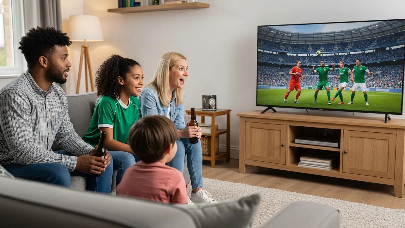 Irish household streaming live IPTV sports and entertainment in 4K